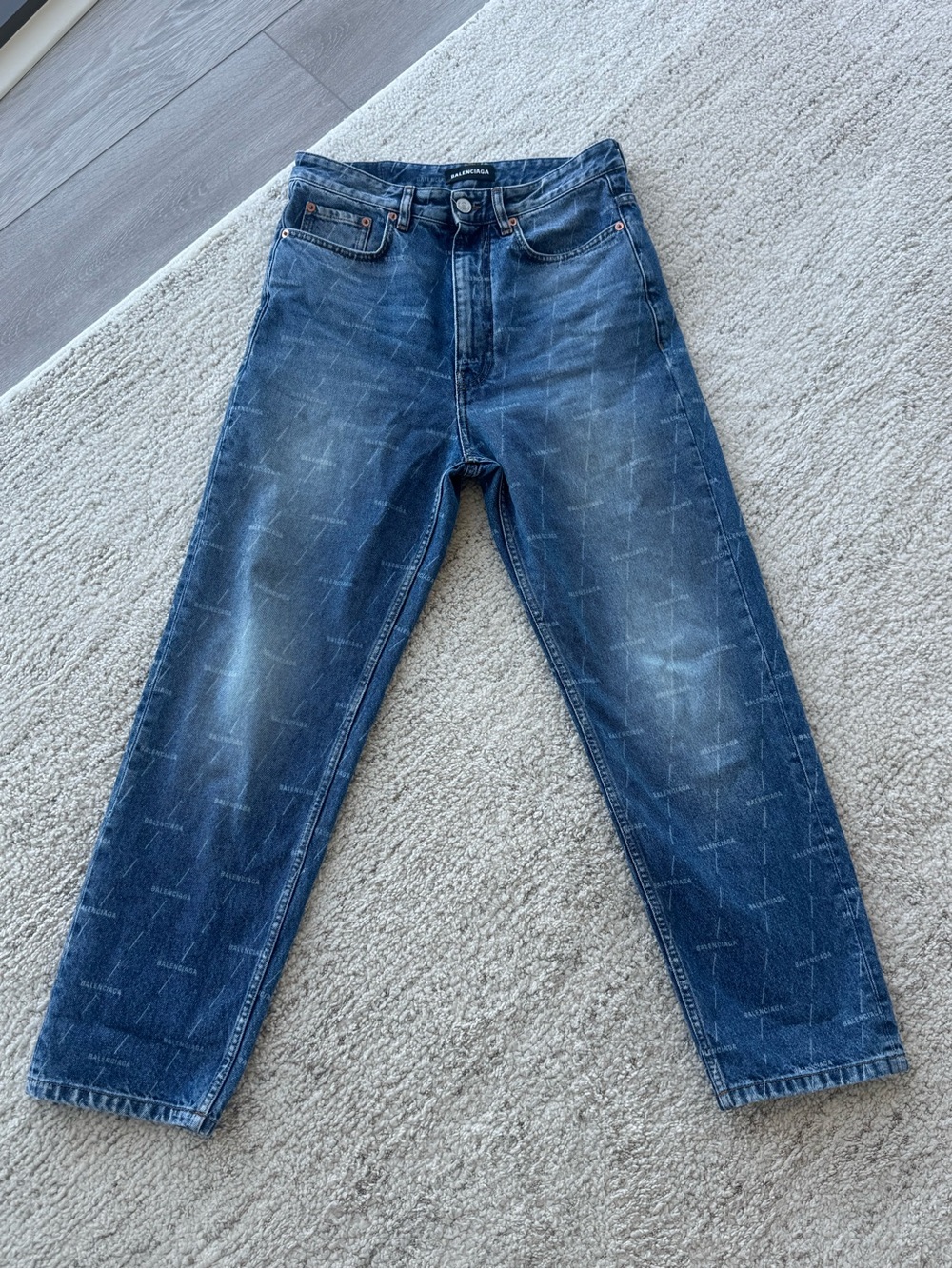 Balenciaga Straight Leg Jeans Pants